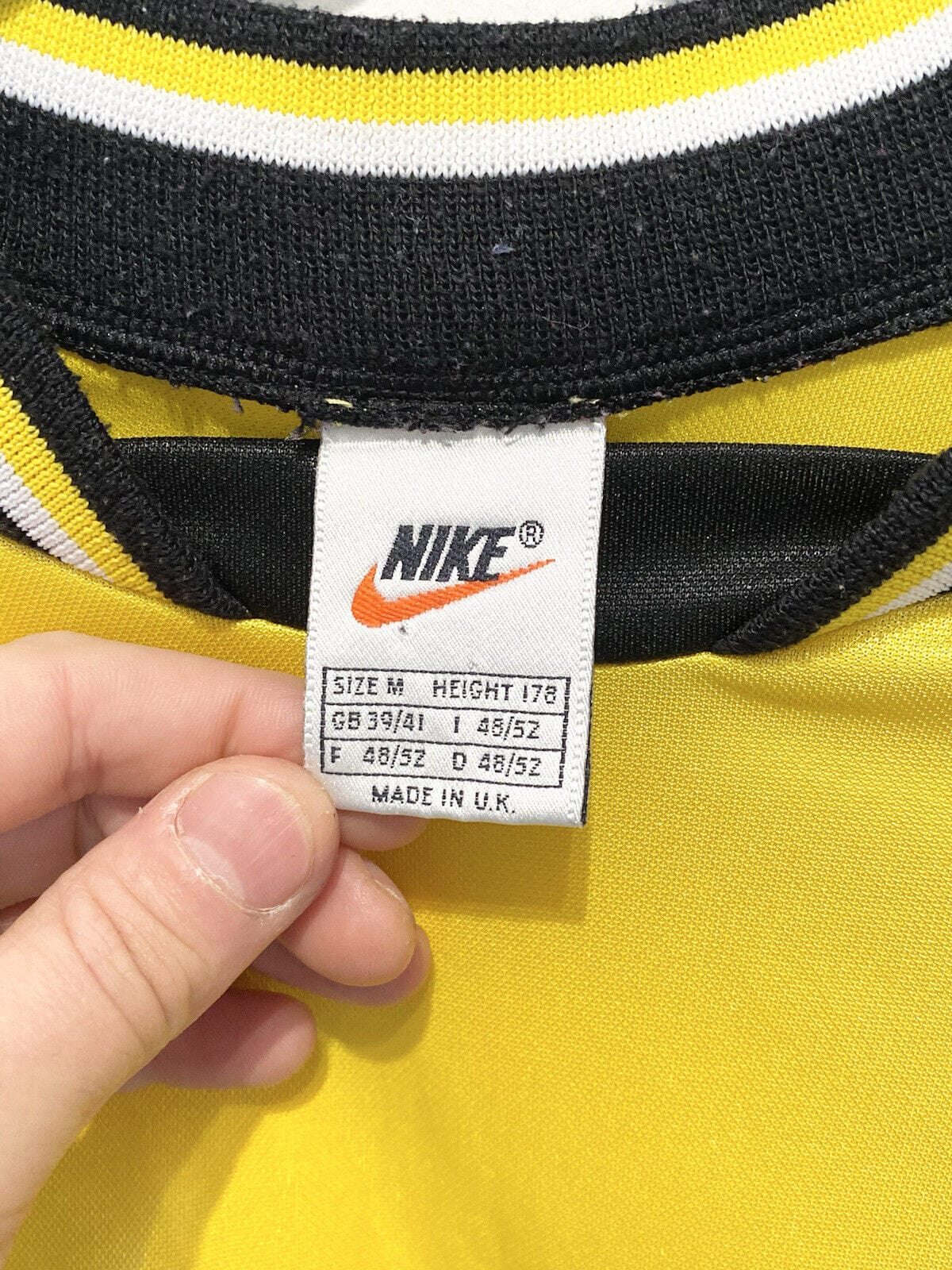 1997/98 GORAM #1 Rangers Vintage Nike Home GK Football Shirt (M) Scotland