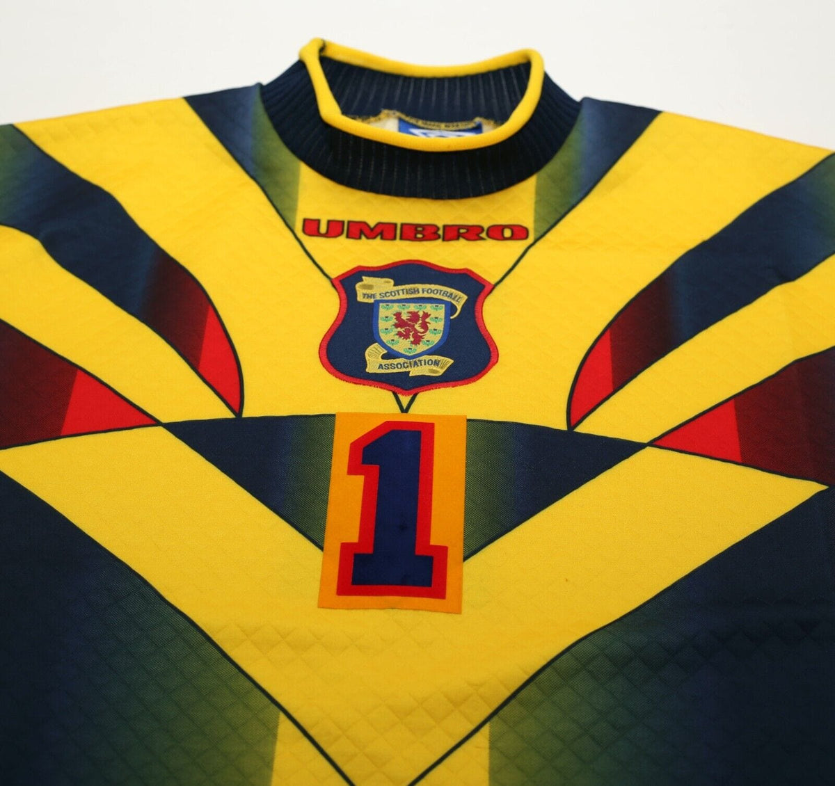 1997/98 GORAM / LEIGHTON #1 Scotland Vintage Umbro GK Football Shirt (XXL)