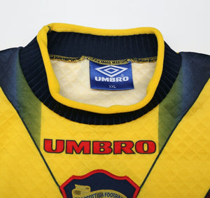 1997/98 GORAM / LEIGHTON #1 Scotland Vintage Umbro GK Football Shirt (XXL)