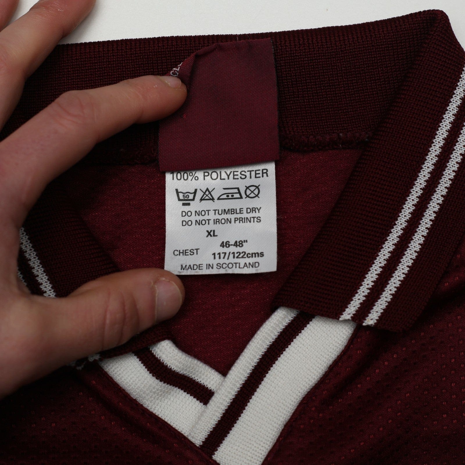 1997/98 Hearts Vintage Olympic Home Football Shirt (XL)