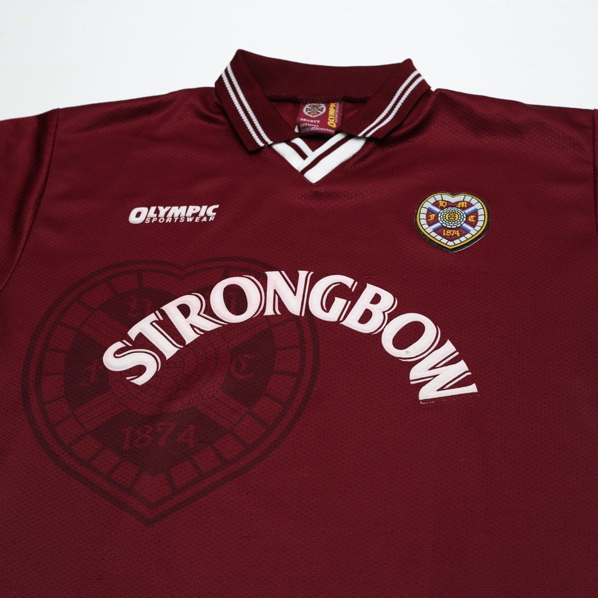 1997/98 Hearts Vintage Olympic Home Football Shirt (XL)