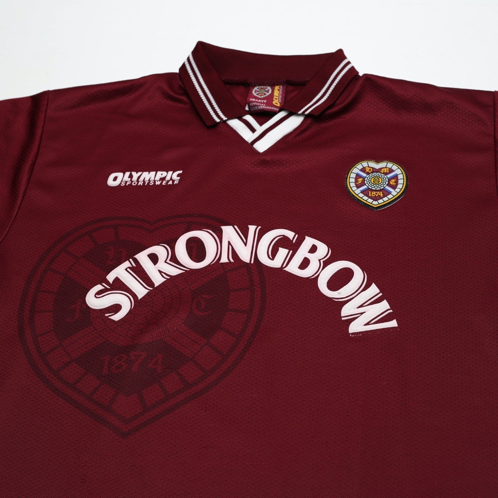 1997/98 Hearts Vintage Olympic Home Football Shirt (XL)