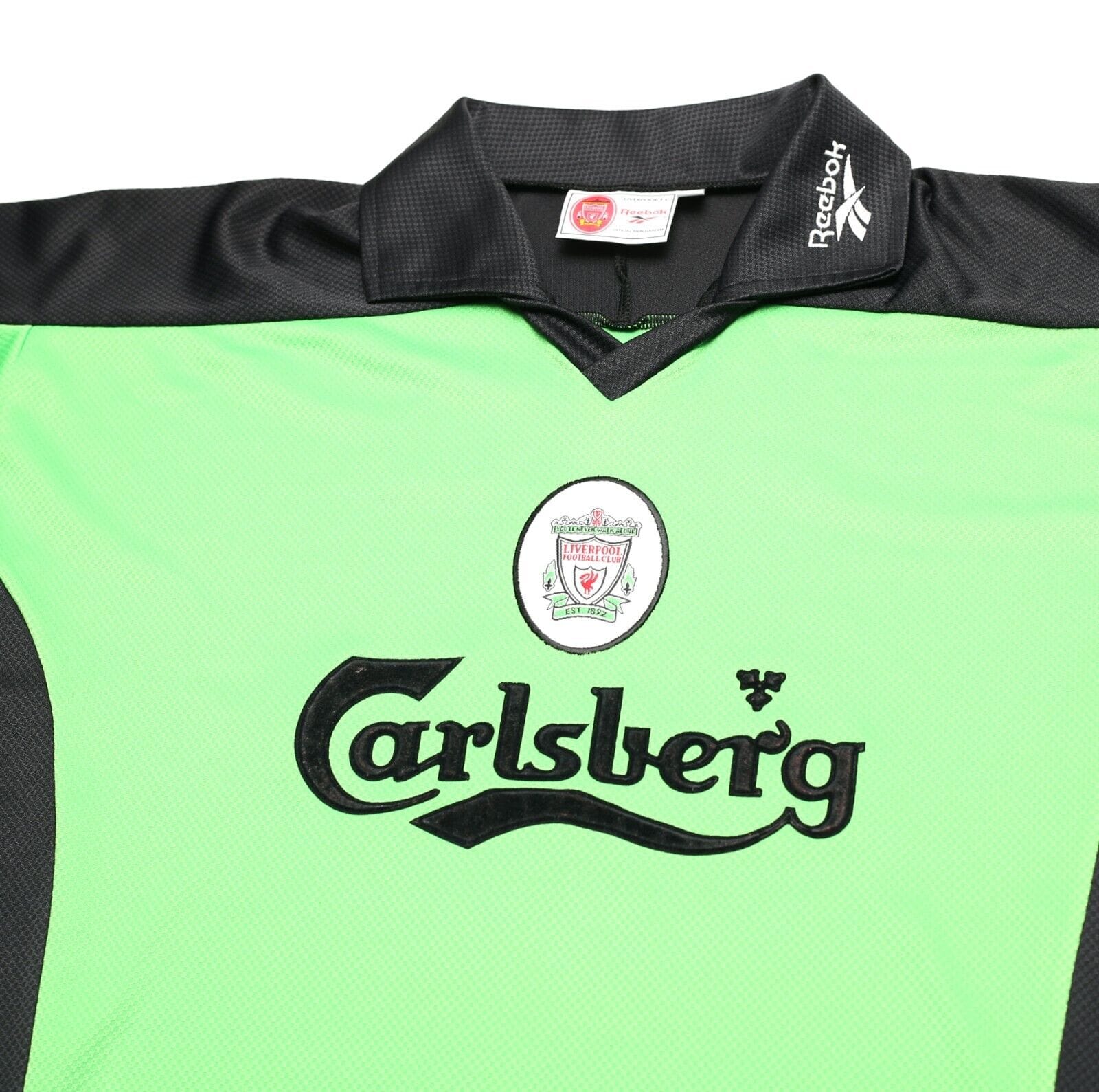 1997/98 JAMES #1 Liverpool Vintage Reebok GK Football Shirt Jersey (M)