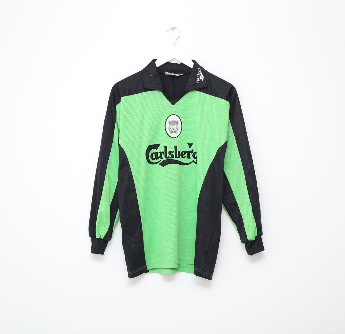 1997/98 JAMES #1 Liverpool Vintage Reebok GK Football Shirt Jersey (S)