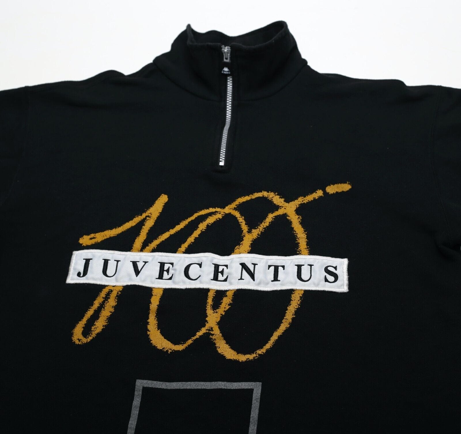 1997/98 JUVENTUS Vintage Kappa Centenary 1/4 Zip Sweatshirt Top (L) 'Juvecentus'