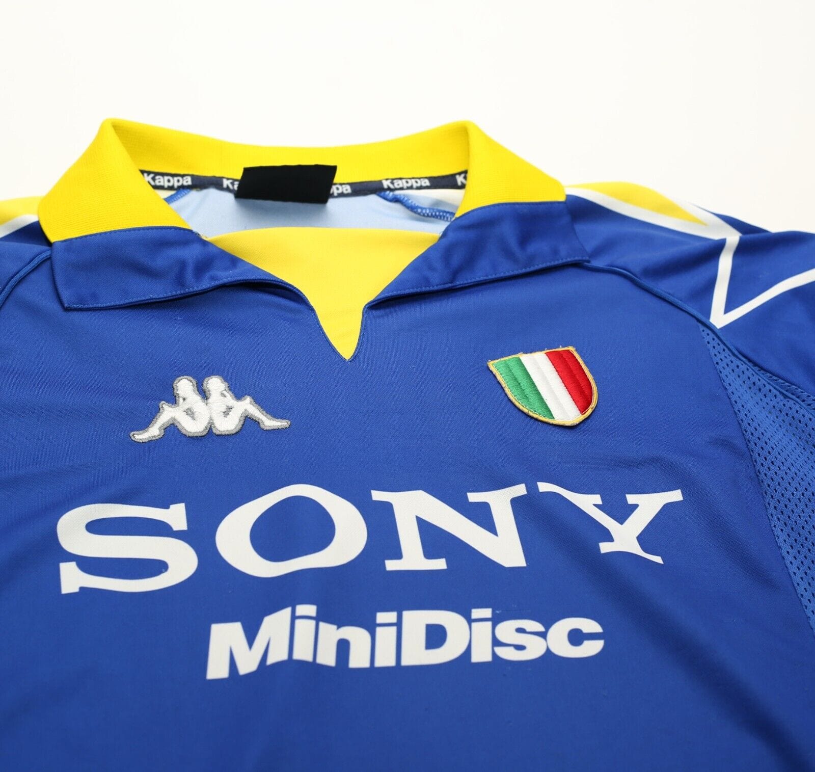 1997/98 JUVENTUS Vintage Kappa Third Football Shirt Jersey (L) SONY Mini Disk