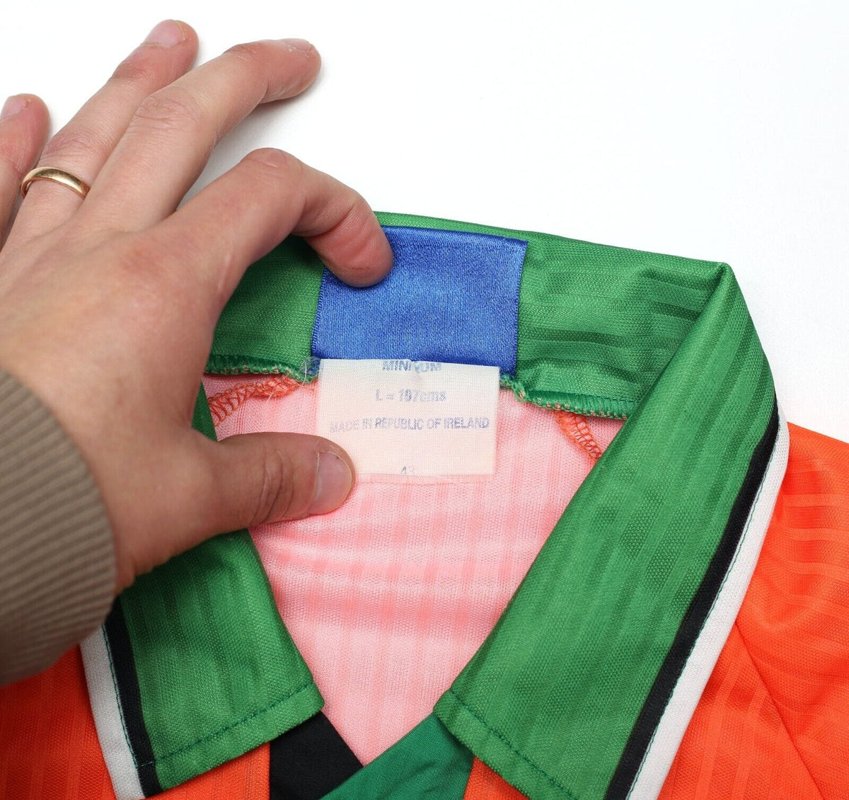 1997/98 KEANE #6 Ireland Vintage Umbro Away Football Shirt (L)