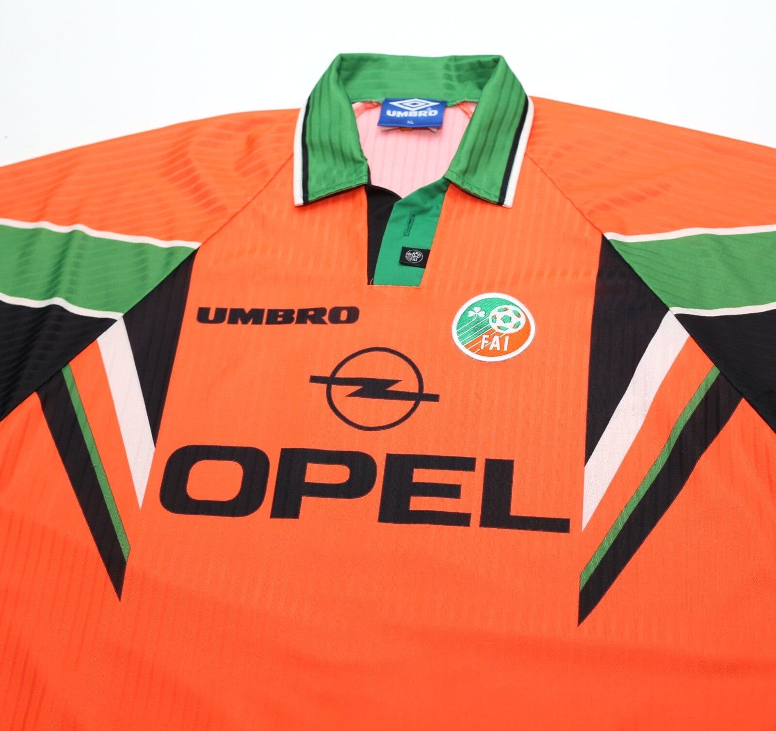 1997/98 KEANE #6 Ireland Vintage Umbro Away Football Shirt (L/XL)