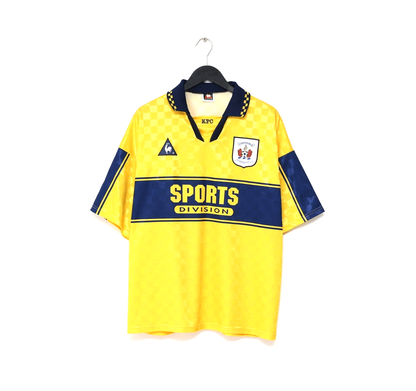 1997/98 KILMARNOCK Vintage le coq sportif Away Football Shirt Jersey (L/XL)