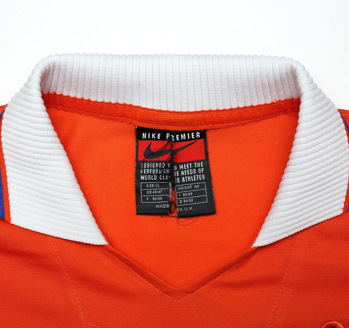 1997/98 KLUIVERT #9 Holland Vintage Nike Home Football Shirt (L)