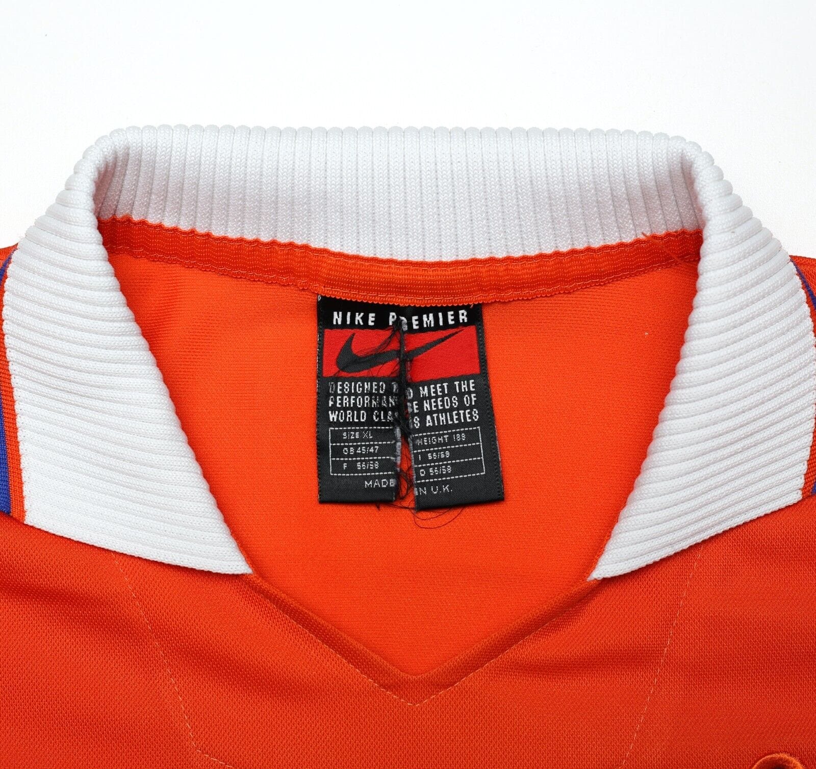 1997/98 KLUIVERT #9 Holland Vintage Nike Home Football Shirt (L)