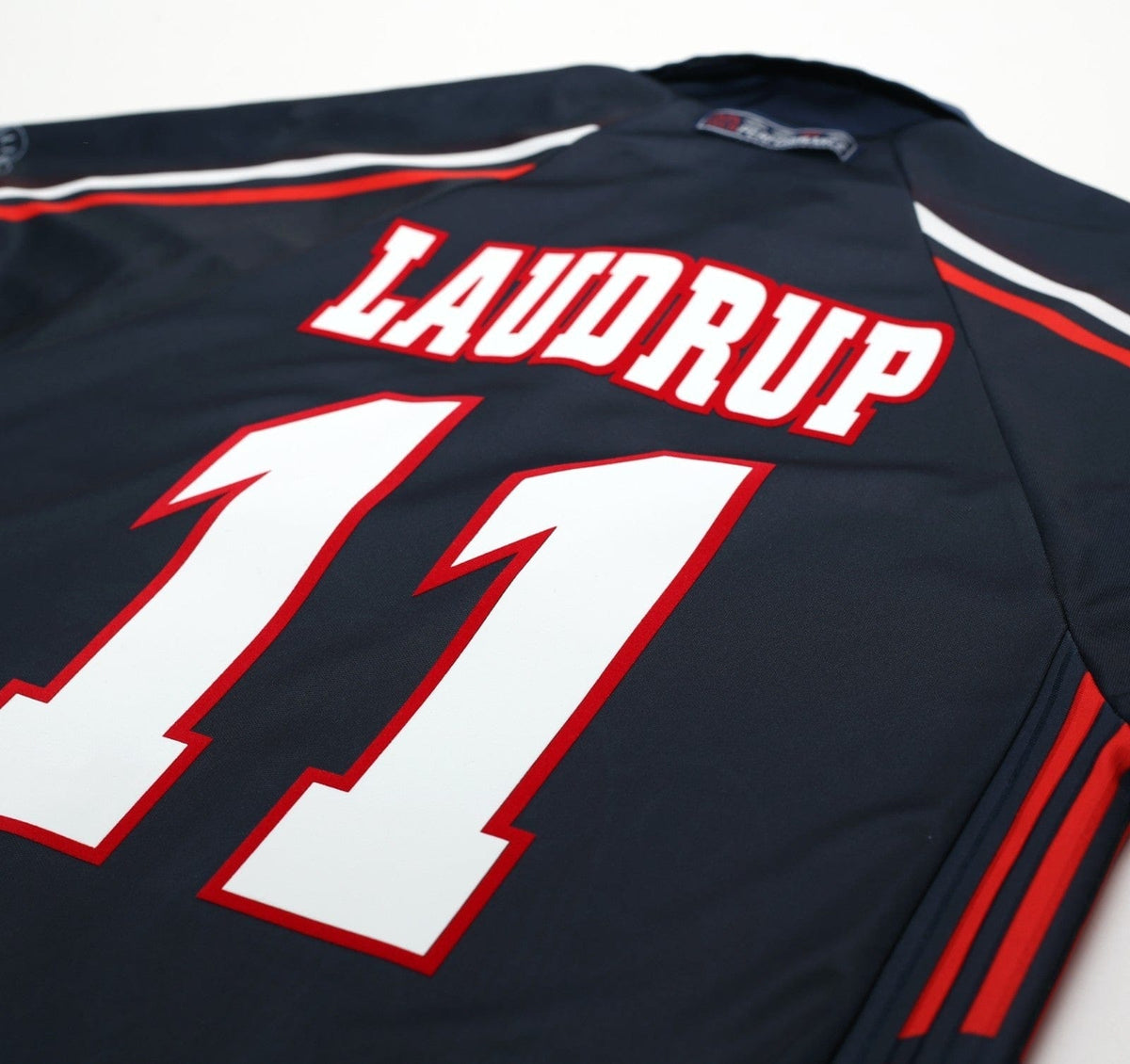1997/98 LAUDRUP #11 Ajax Vintage Umbro Away Football Shirt (M)