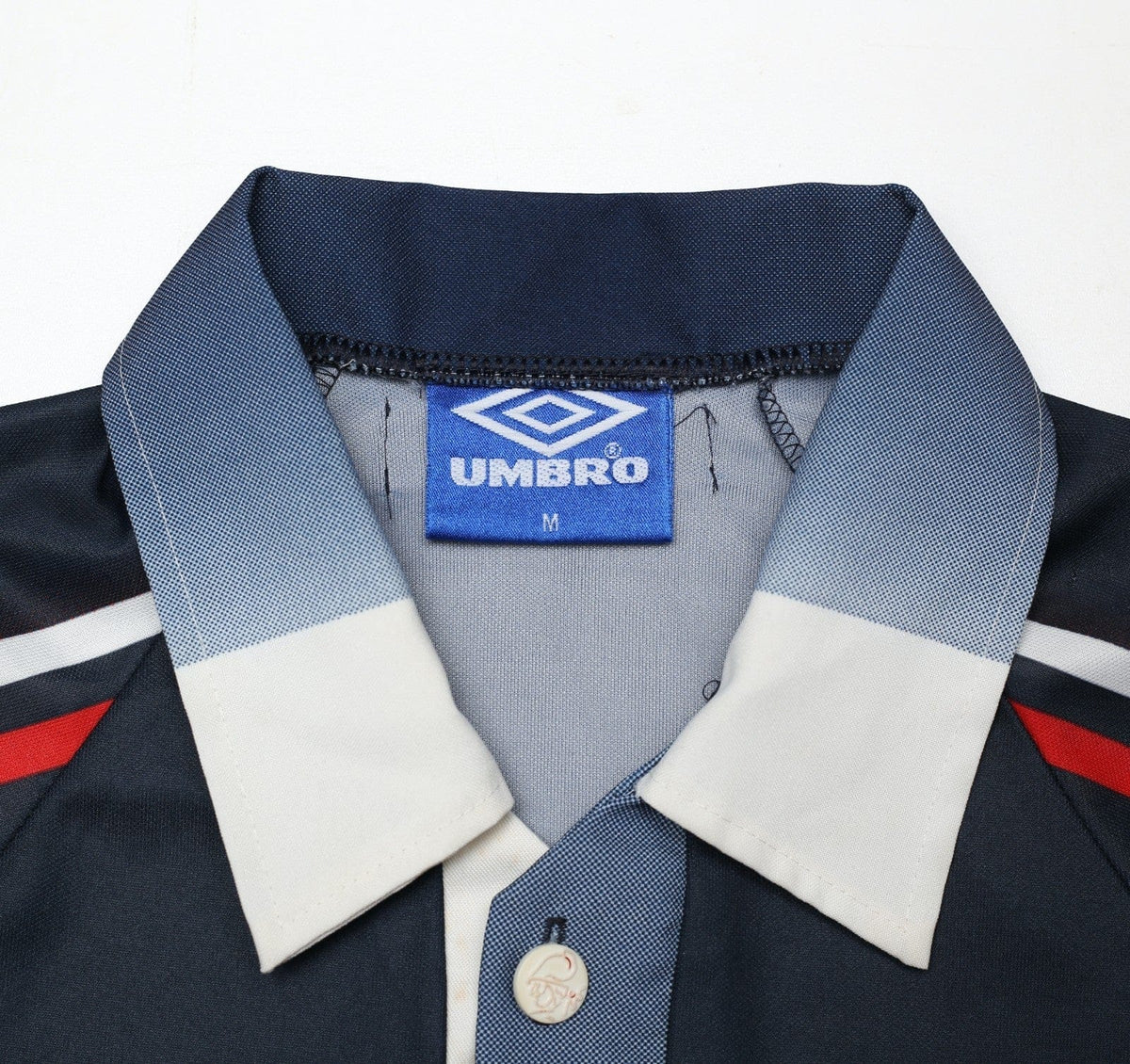 1997/98 LAUDRUP #11 Ajax Vintage Umbro Away Football Shirt (M)