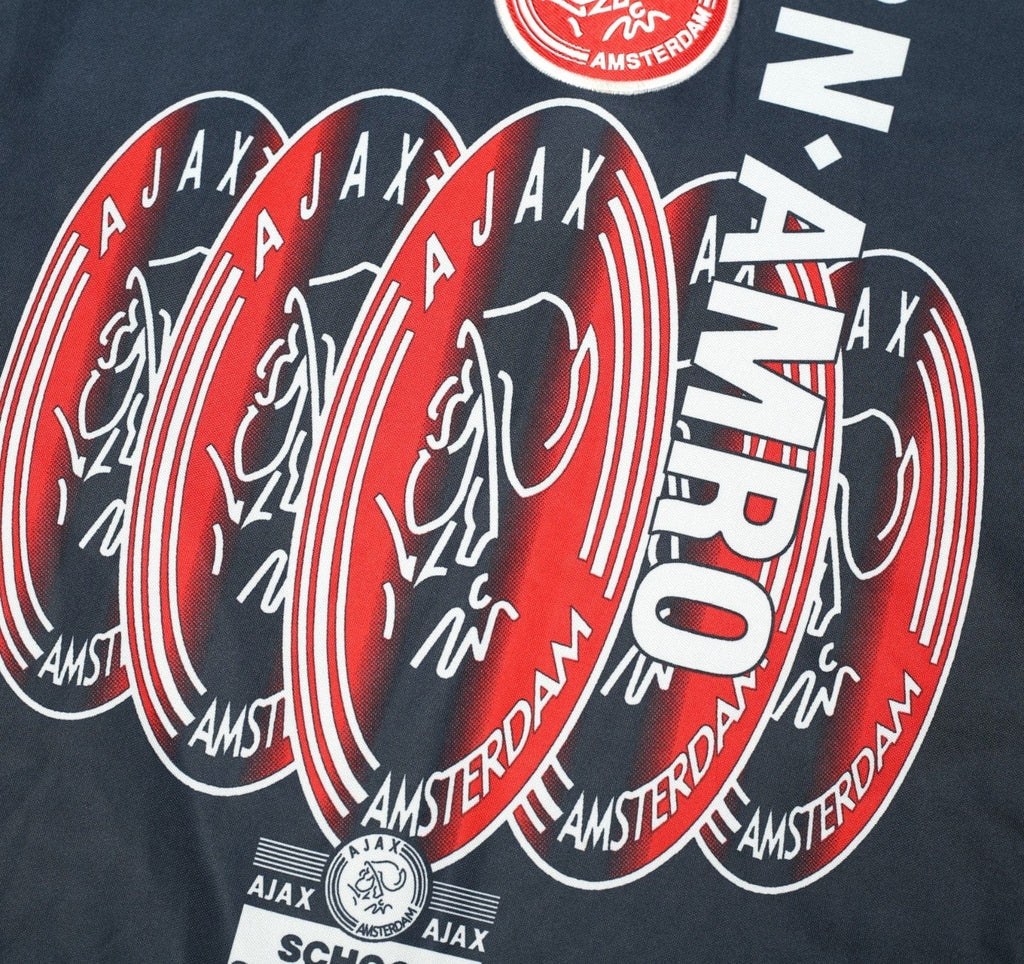 1997/98 LAUDRUP #11 Ajax Vintage Umbro Away Football Shirt (M)