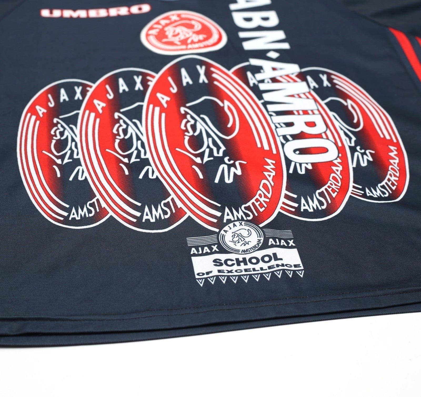 1997/98 LAUDRUP #11 Ajax Vintage Umbro Away Football Shirt (M)