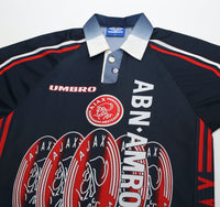 1997/98 LAUDRUP #11 Ajax Vintage Umbro Away Football Shirt (M)