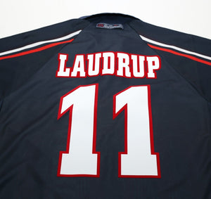1997/98 LAUDRUP #11 Ajax Vintage Umbro Away Football Shirt (M)