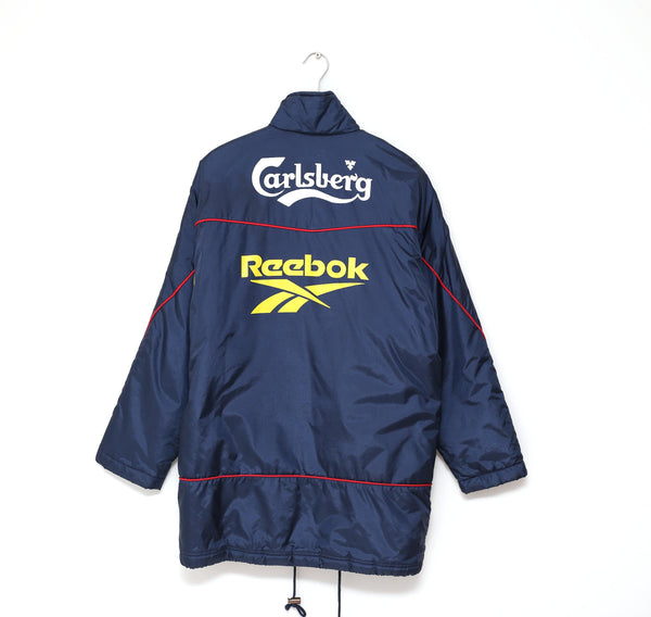 リヴァプール９０年代Reebok Carlsbergベンチコート（中古sizeＬ 1997-98-liverpool-vintage-