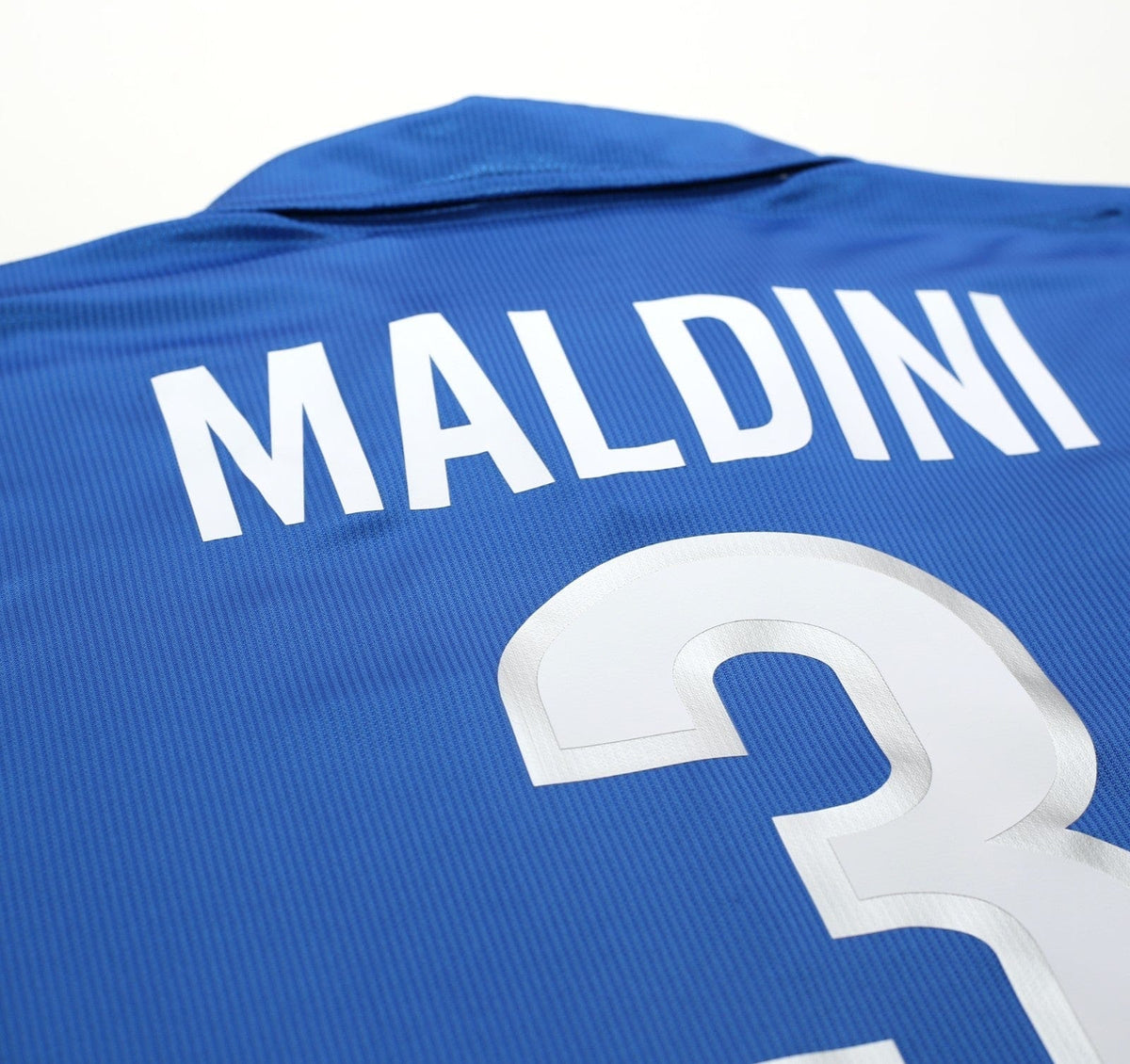 1997/98 MALDINI #3 Italy Vintage Nike Home Football Shirt (L) World Cup 98