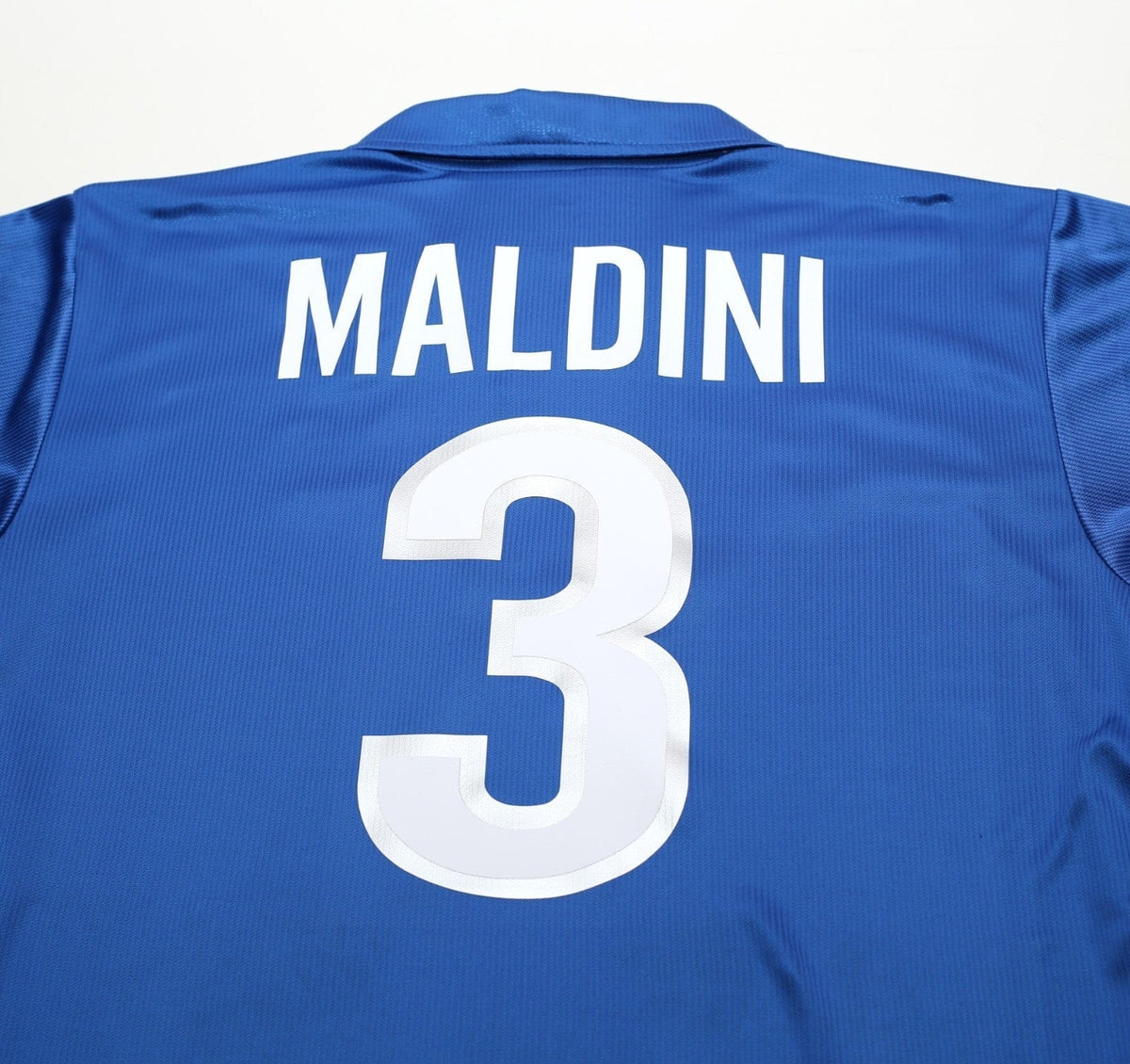 1997/98 MALDINI #3 Italy Vintage Nike Home Football Shirt (L) World Cup 98