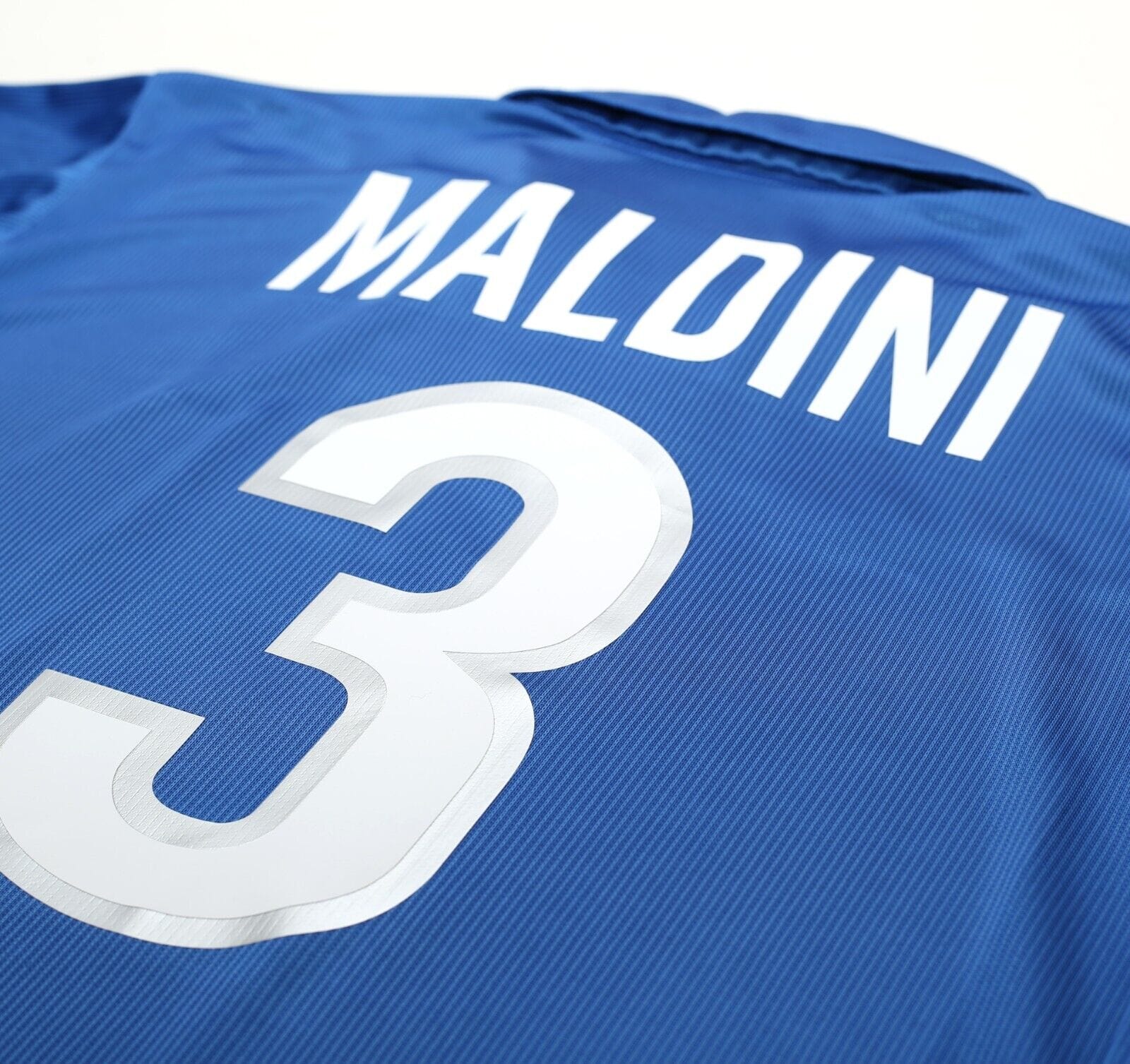 1997/98 MALDINI #3 Italy Vintage Nike Home Football Shirt (L) World Cup 98