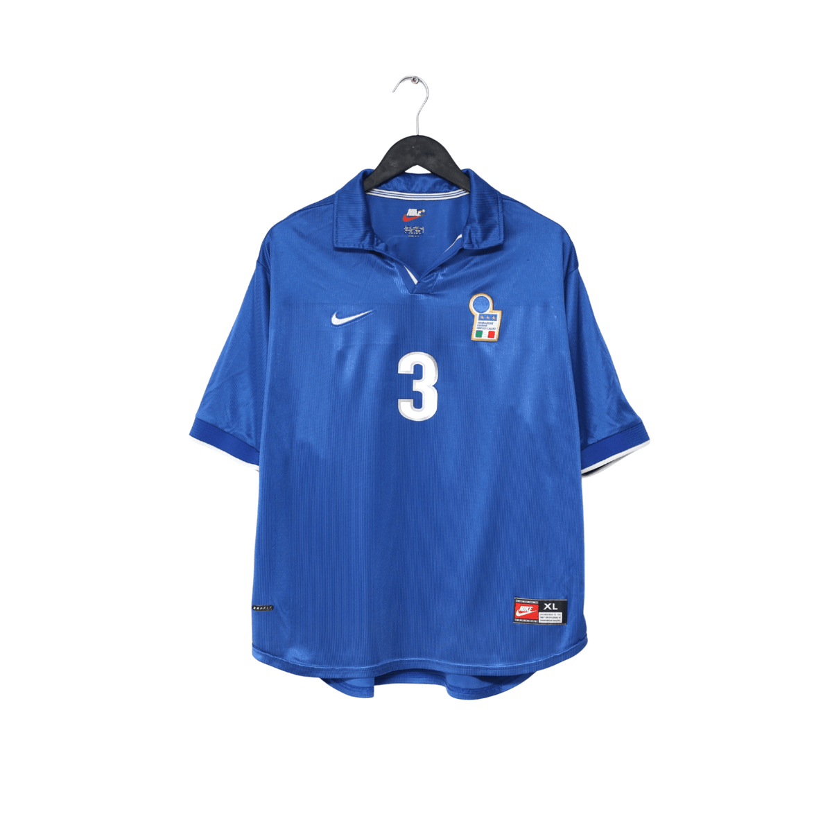 1997/98 MALDINI #3 Italy Vintage Nike Home Football Shirt (XL) World Cup 98