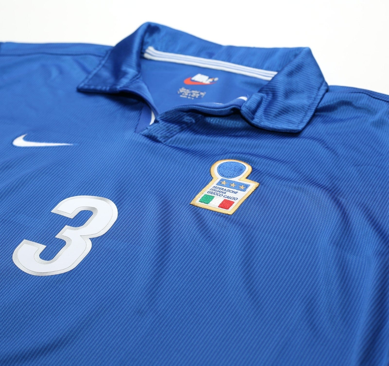1997/98 MALDINI #3 Italy Vintage Nike Home Football Shirt (XL) World Cup 98