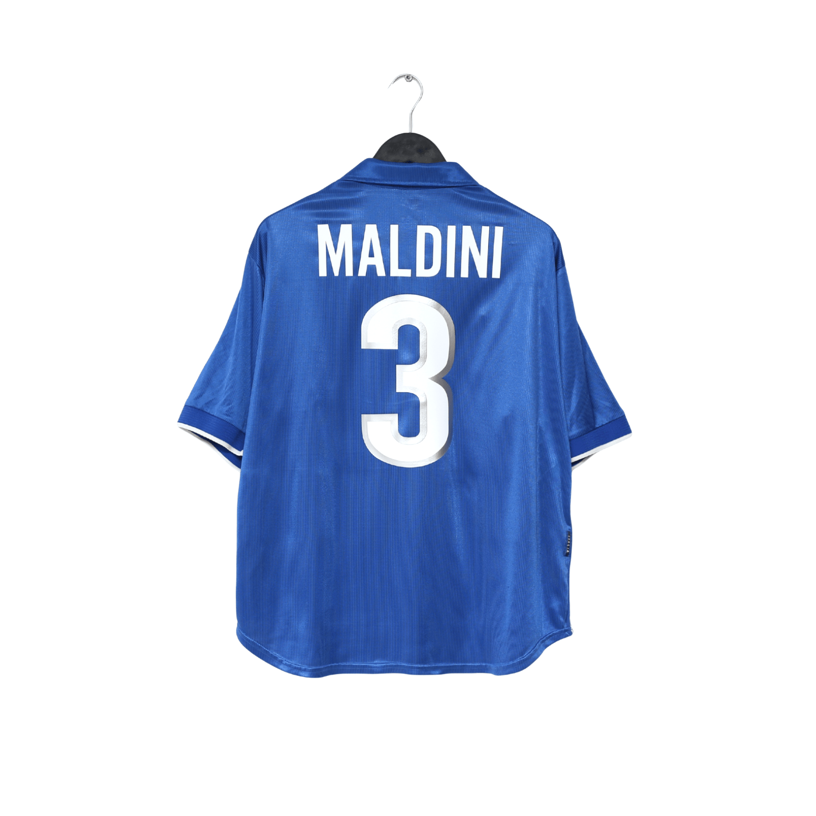 1997/98 MALDINI #3 Italy Vintage Nike Home Football Shirt (XL) World Cup 98