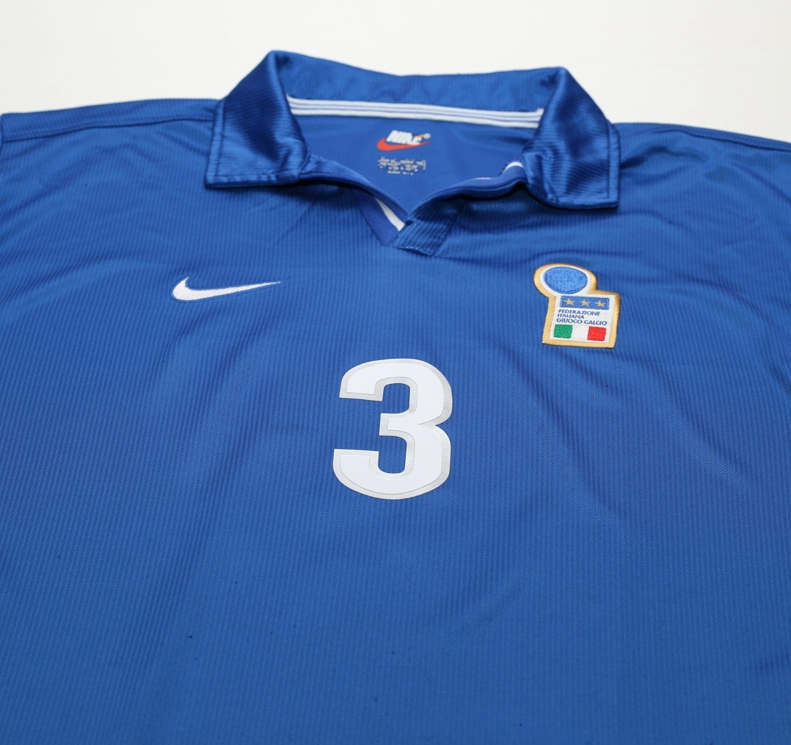1997/98 MALDINI #3 Italy Vintage Nike Home Football Shirt (XL) World Cup 98
