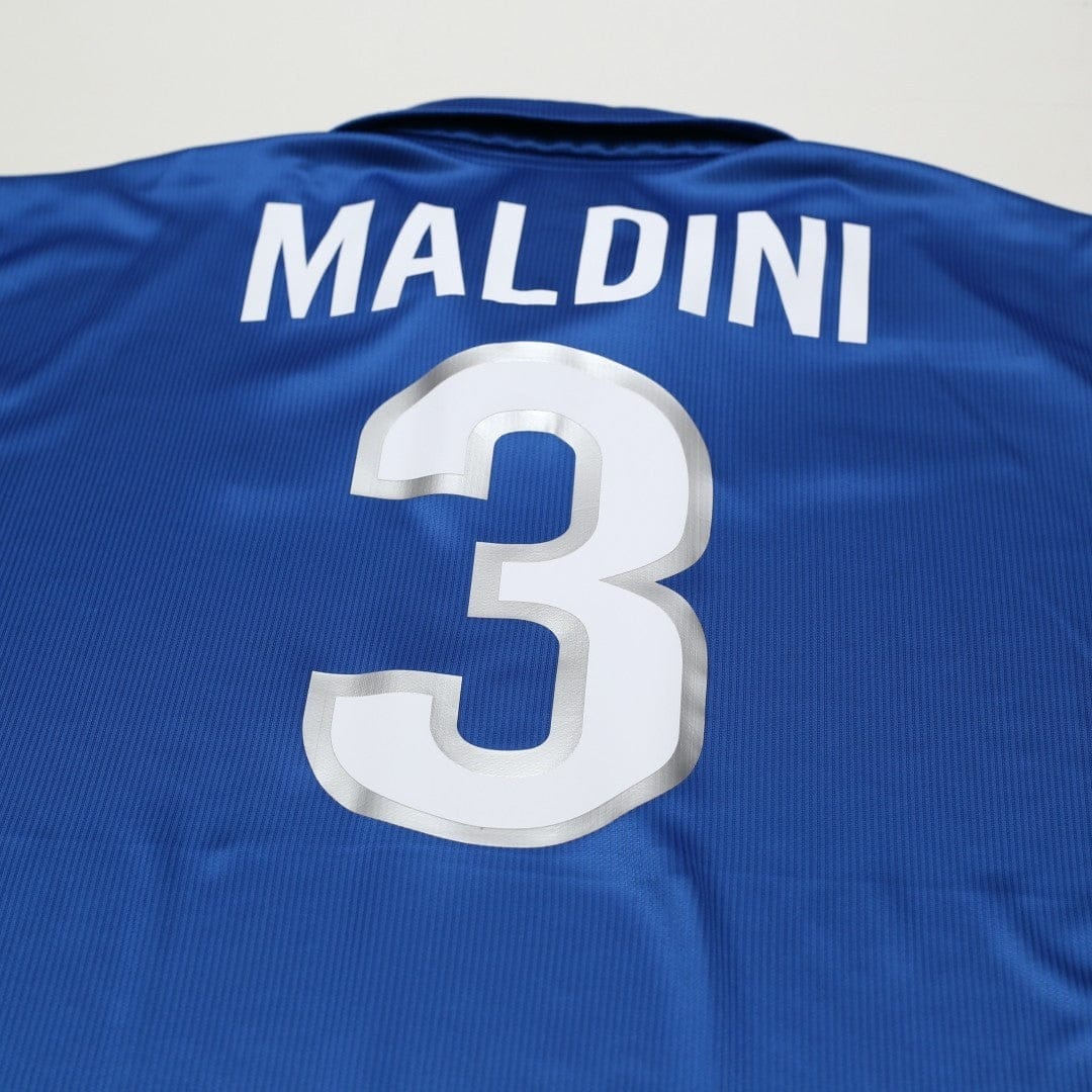 1997/98 Maldini #3 Italy Vintage Nike Home Football Shirt (XXL) World Cup 98