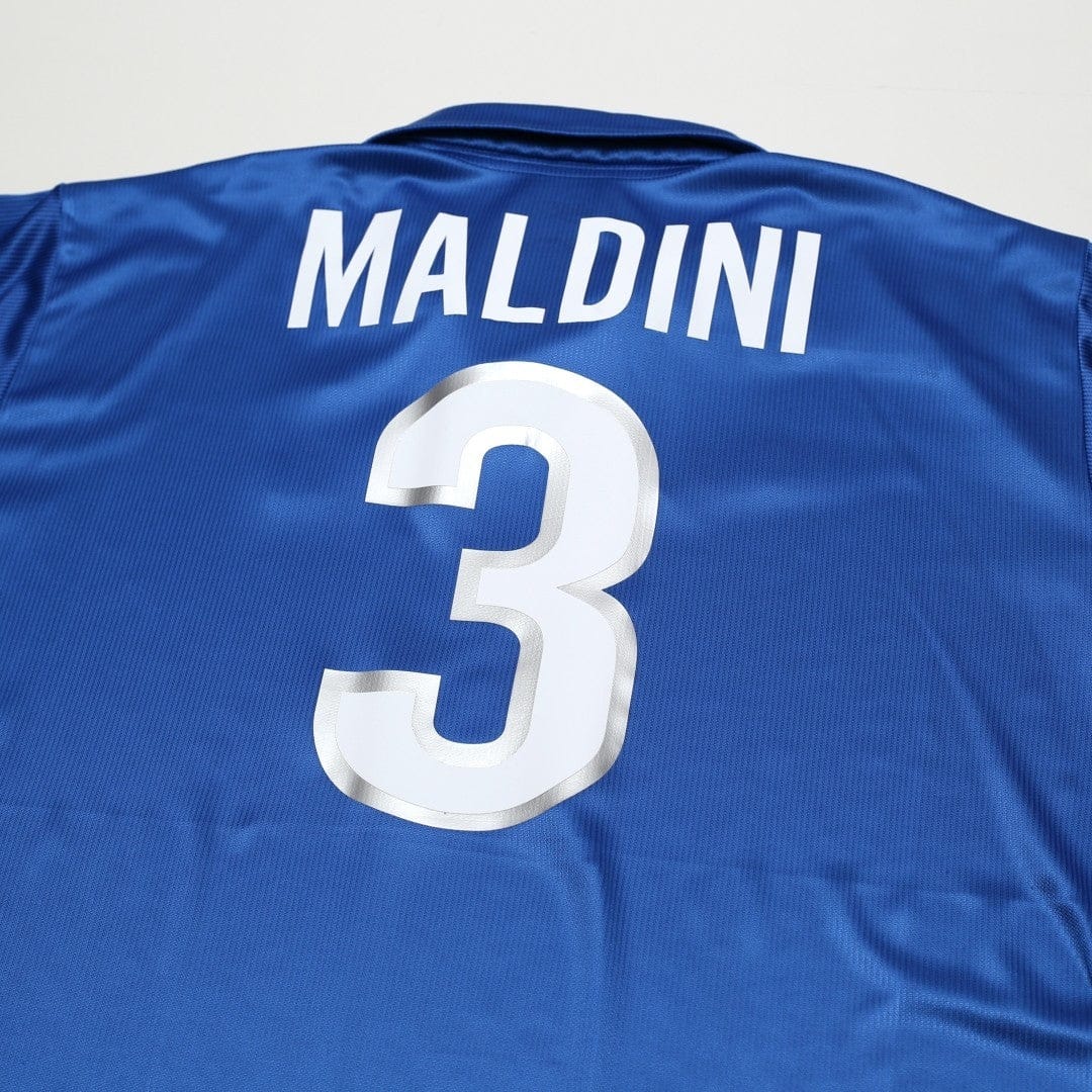 1997/98 Maldini #3 Italy Vintage Nike Home Football Shirt (XXL) World Cup 98