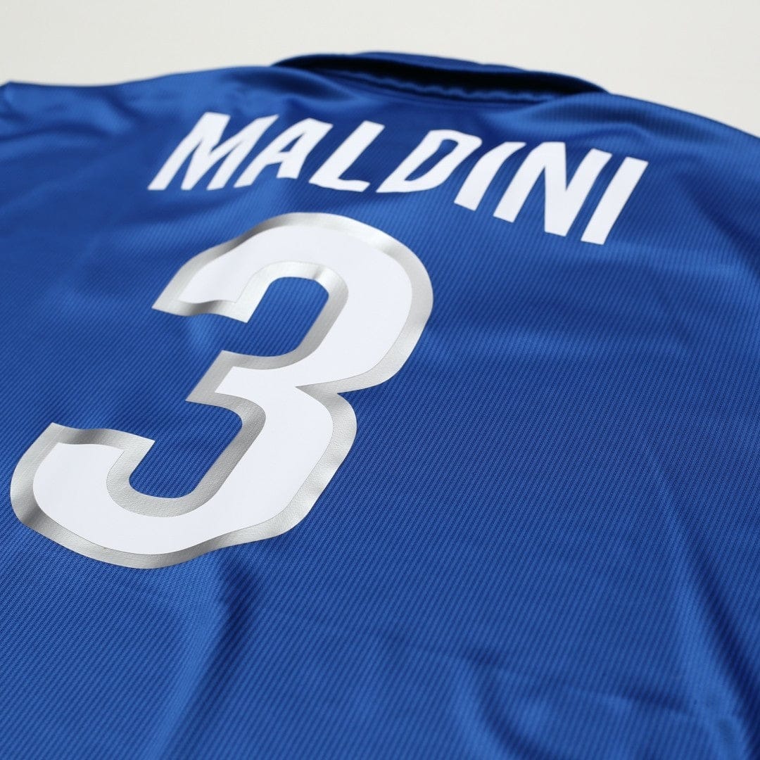 1997/98 Maldini #3 Italy Vintage Nike Home Football Shirt (XXL) World Cup 98