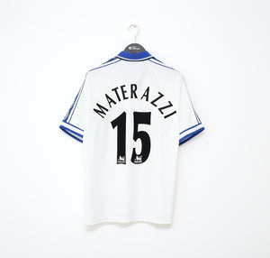 1997/98 MATERAZZI #15 Everton Vintage Umbro Away Football Shirt (L) Italy Inter