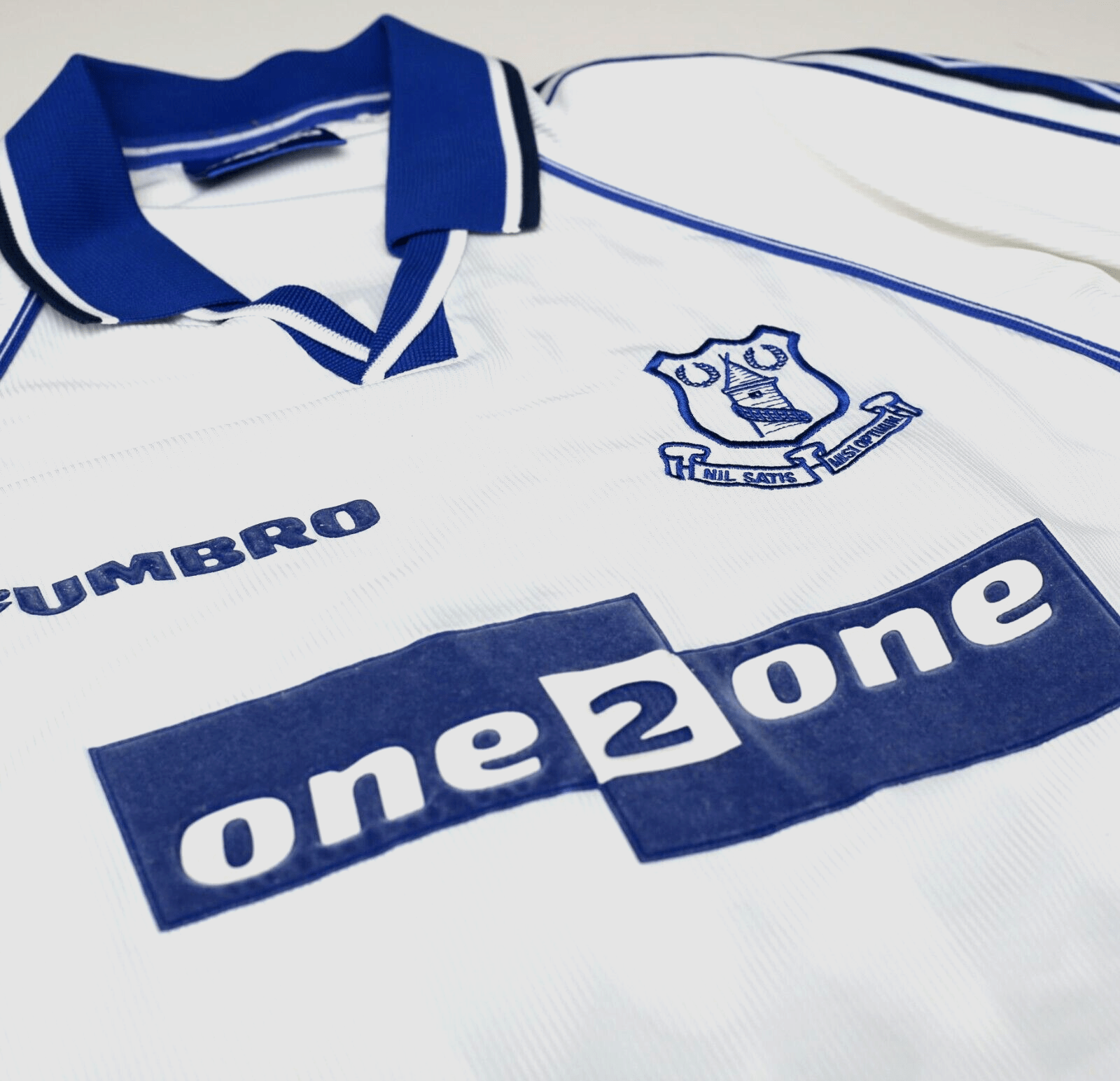 1997/98 MATERAZZI #15 Everton Vintage Umbro Away Football Shirt (L) Italy Inter