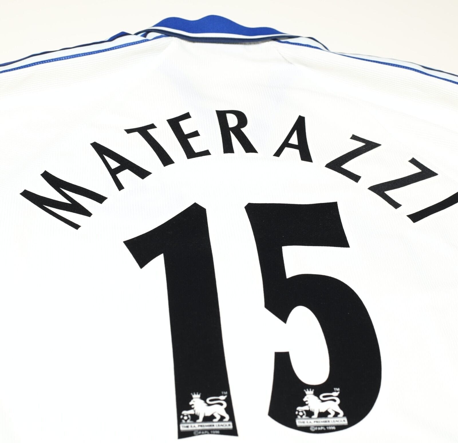 1997/98 MATERAZZI #15 Everton Vintage Umbro Away Football Shirt (L) Italy Inter