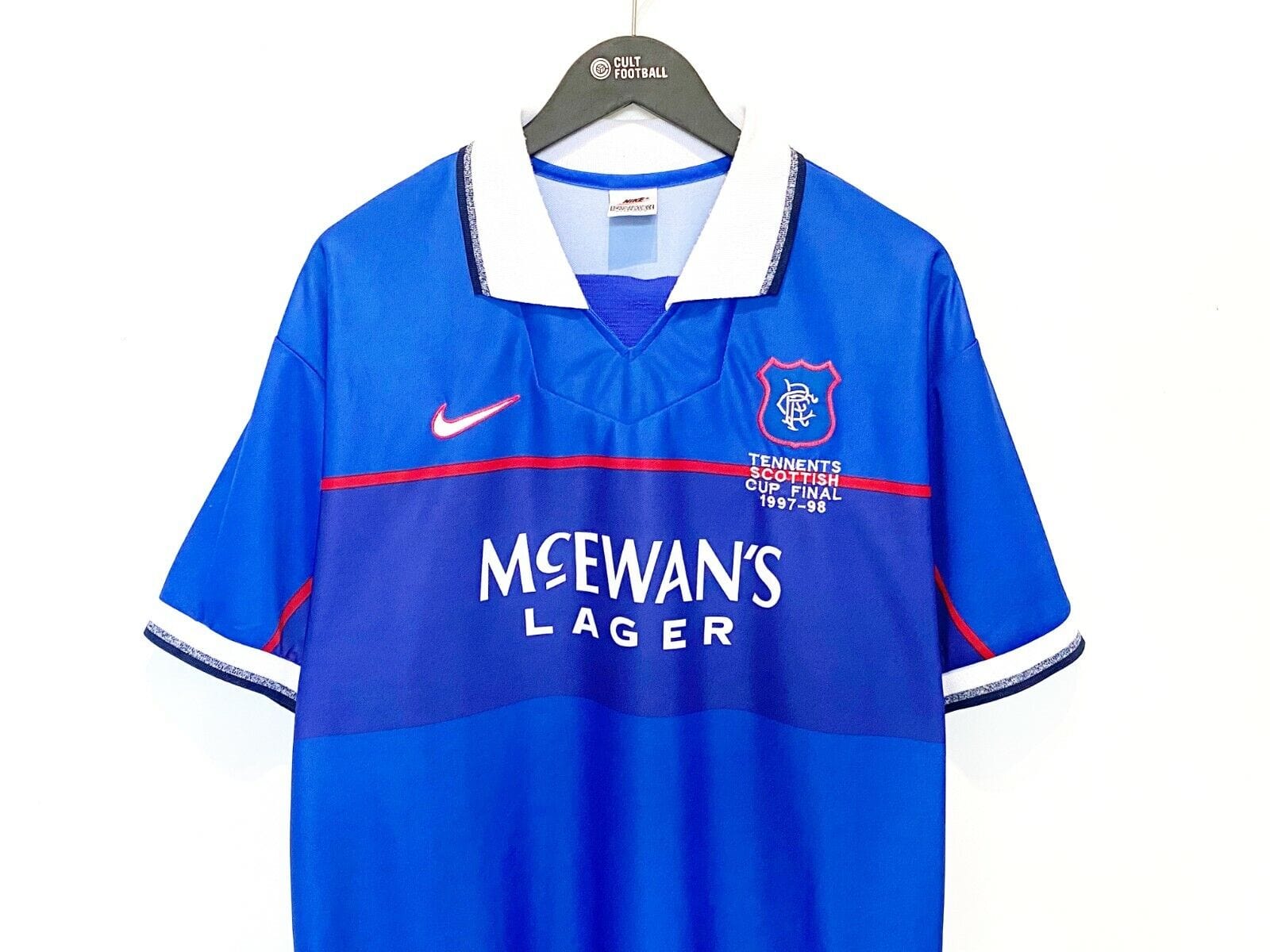 Rangers 1997 hot sale retro football shirt