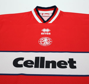1997/98 MERSON #10 Middlesbrough Vintage Errea Home Football Shirt (L/XL)