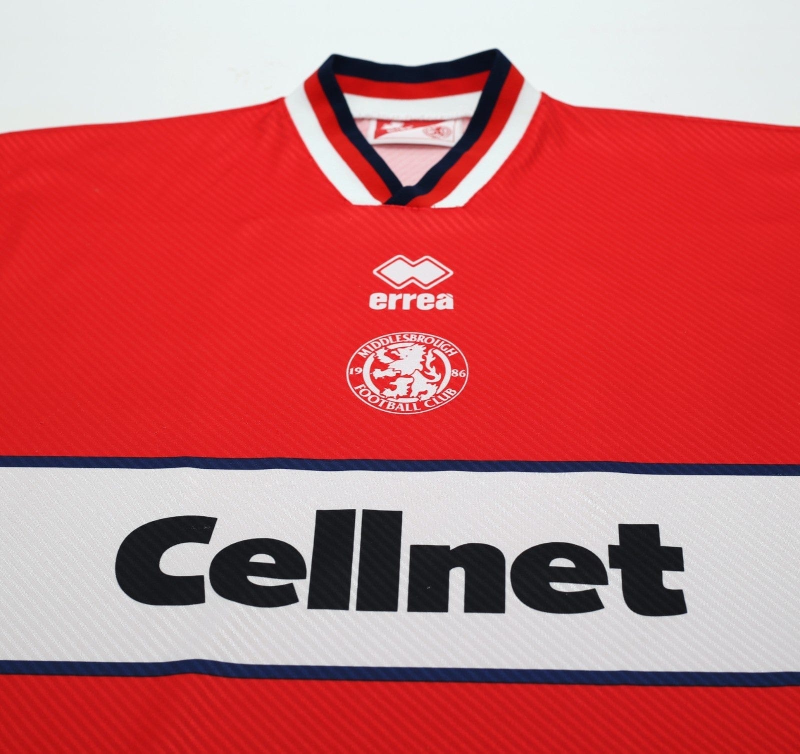 1997/98 MERSON #10 Middlesbrough Vintage Errea Home Football Shirt (L/XL)