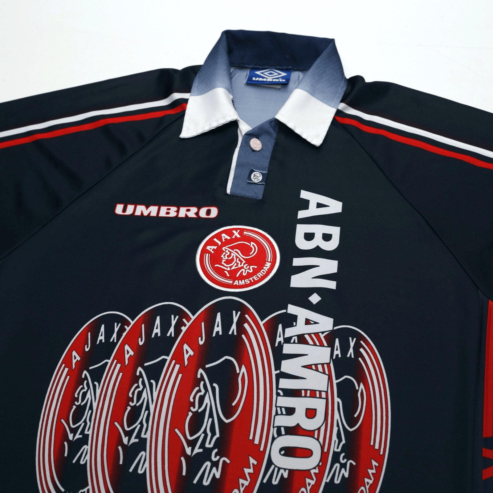 1997/98 Michael Laudrup #11 Ajax Vintage Umbro Away Football Shirt (L/XL)