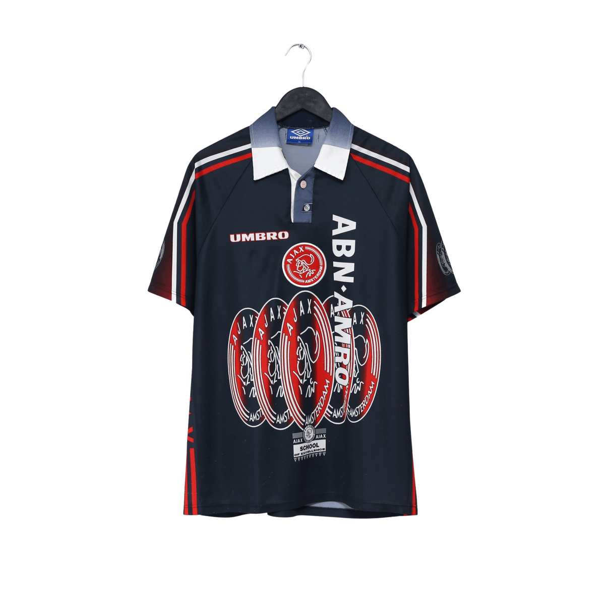 1997/98 Michael Laudrup #11 Ajax Vintage Umbro Away Football Shirt (L/XL)