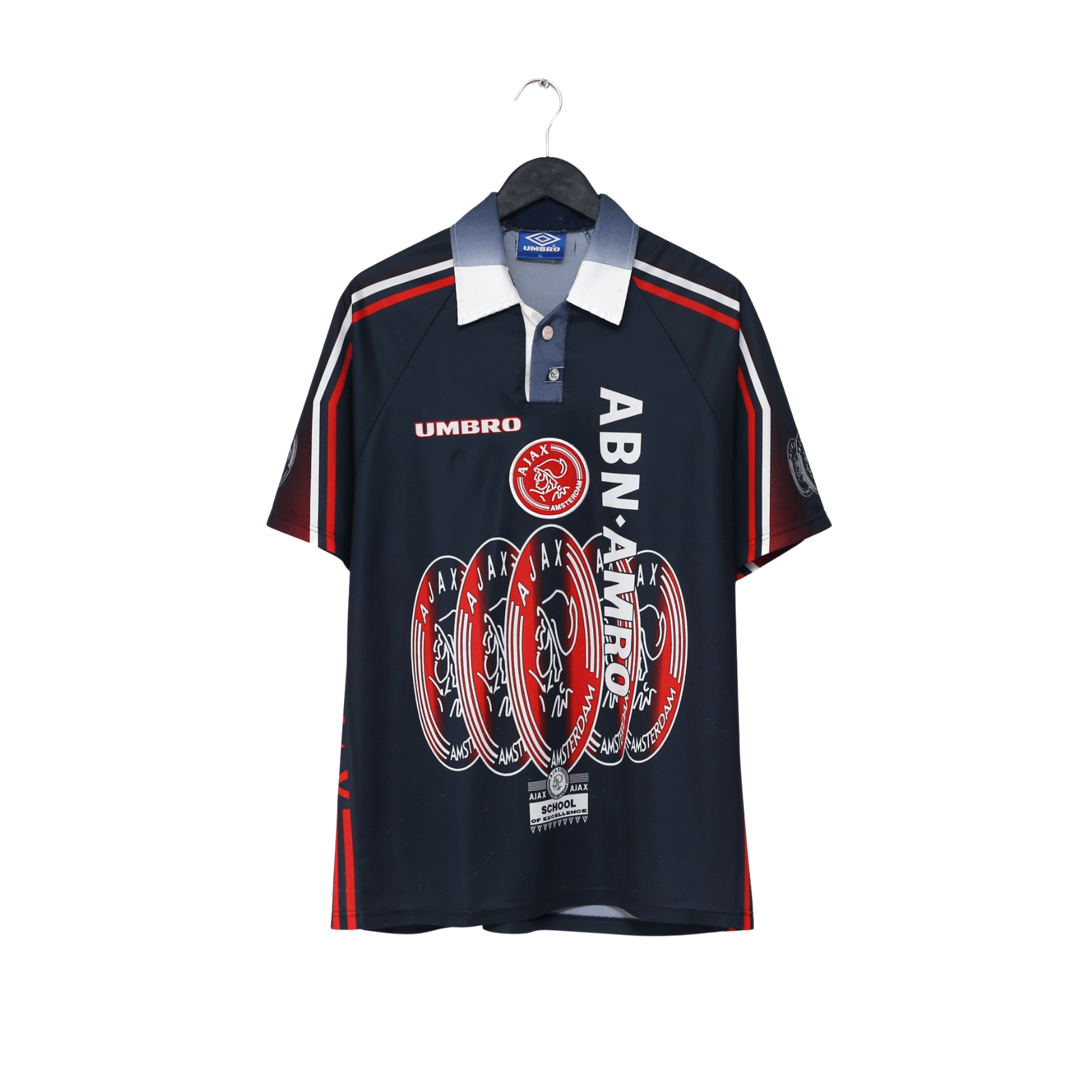 1997/98 Michael Laudrup #11 Ajax Vintage Umbro Away Football Shirt (L/XL)