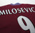 1997/98 MILOSEVIC #9 Aston Villa Vintage Reebok Home Football Shirt Jersey (L)