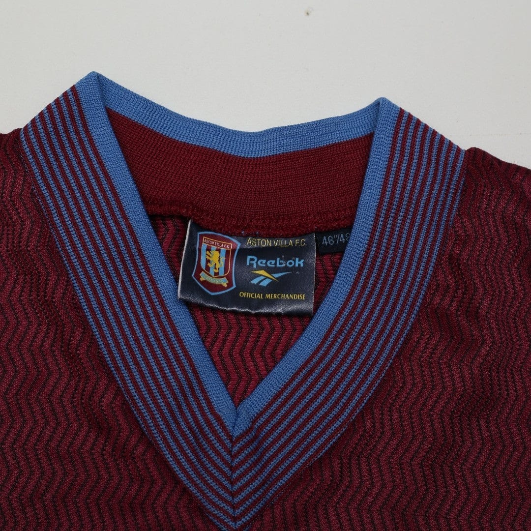 1997/98 Milosevic #9 Aston Villa Vintage Reebok Home Football Shirt (XL)
