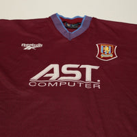 1997/98 Milosevic #9 Aston Villa Vintage Reebok Home Football Shirt (XL)