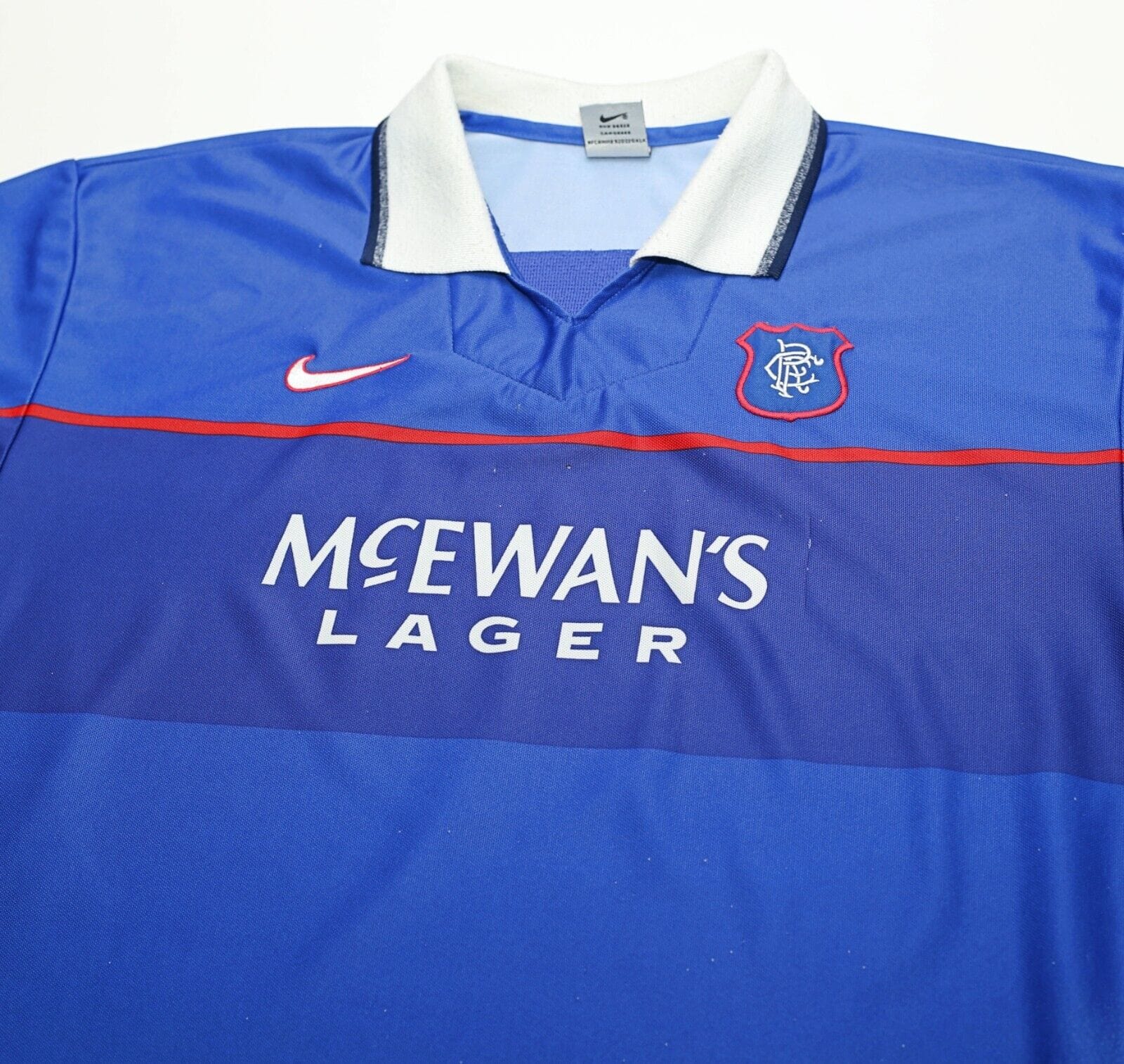 1997/98 NEGRI #9 Rangers Vintage Nike European Home Football Shirt Jer -  Football Shirt Collective