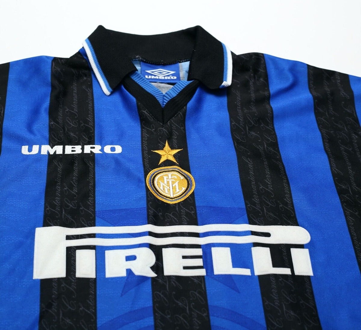1997/98 RONALDO #10 Inter Milan Vintage Umbro Home Football Away Shirt (L)