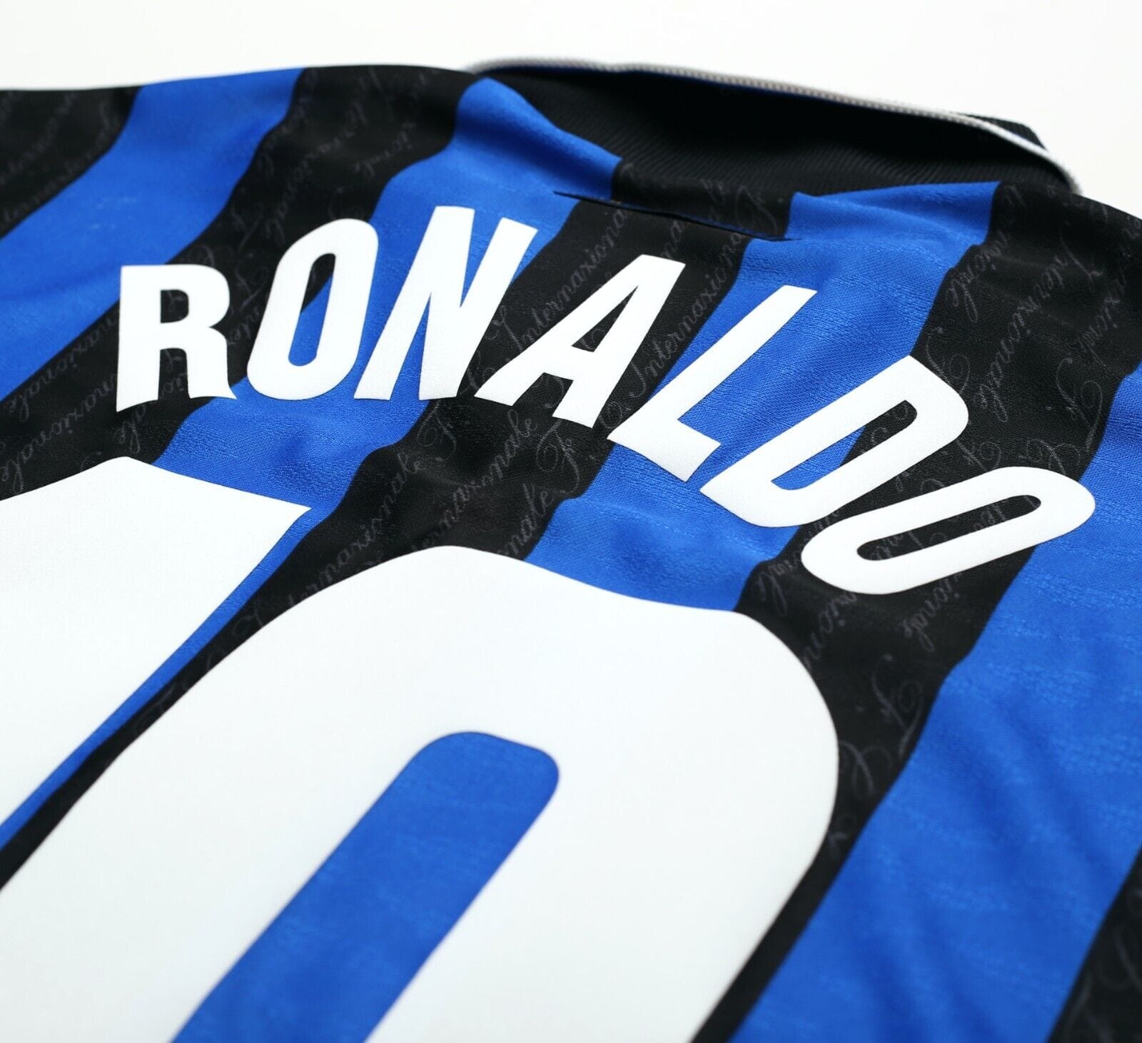 1997/98 RONALDO #10 Inter Milan Vintage Umbro Home Football Away Shirt (L)