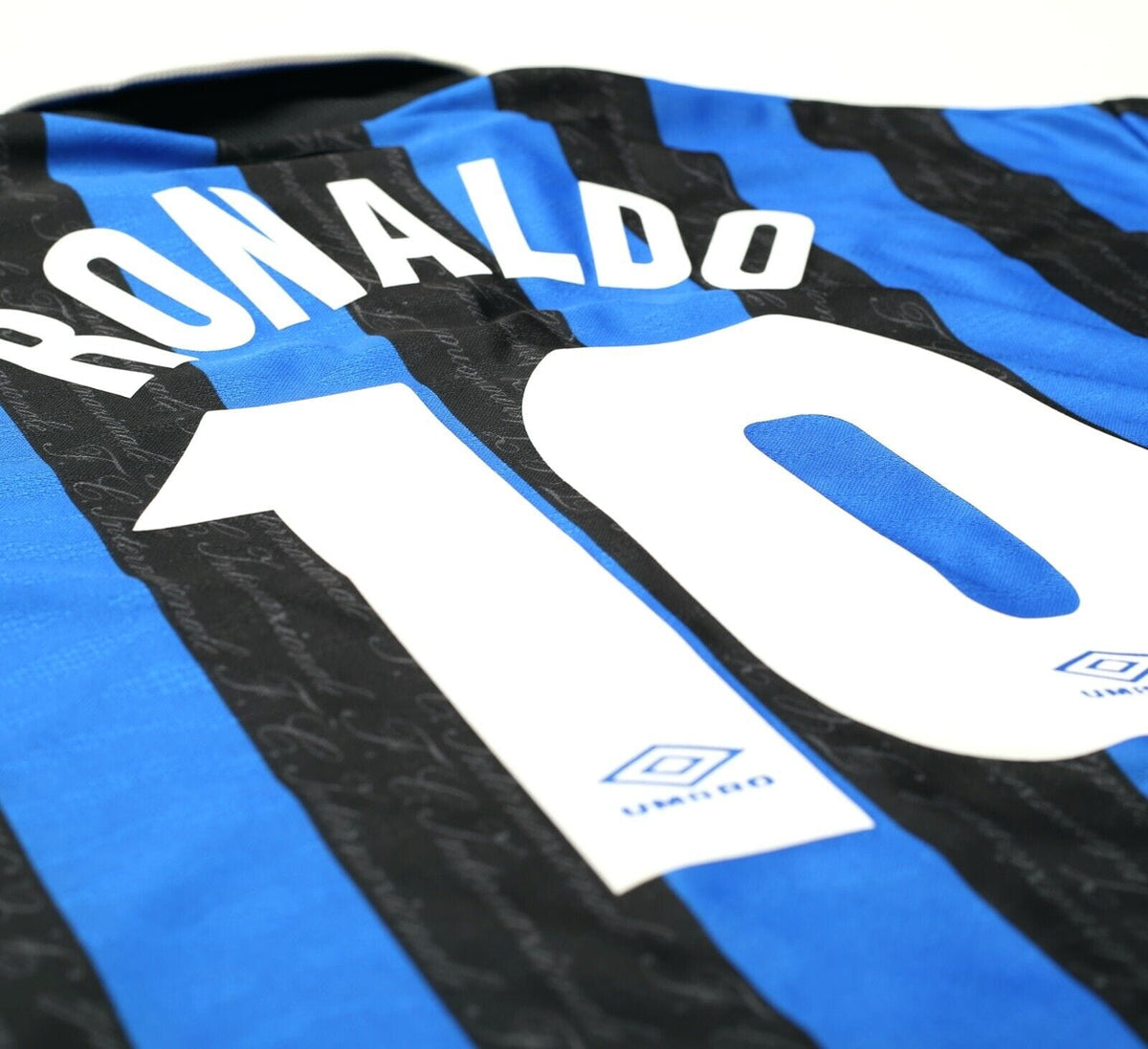 1997/98 RONALDO #10 Inter Milan Vintage Umbro Home Football Away Shirt (L)