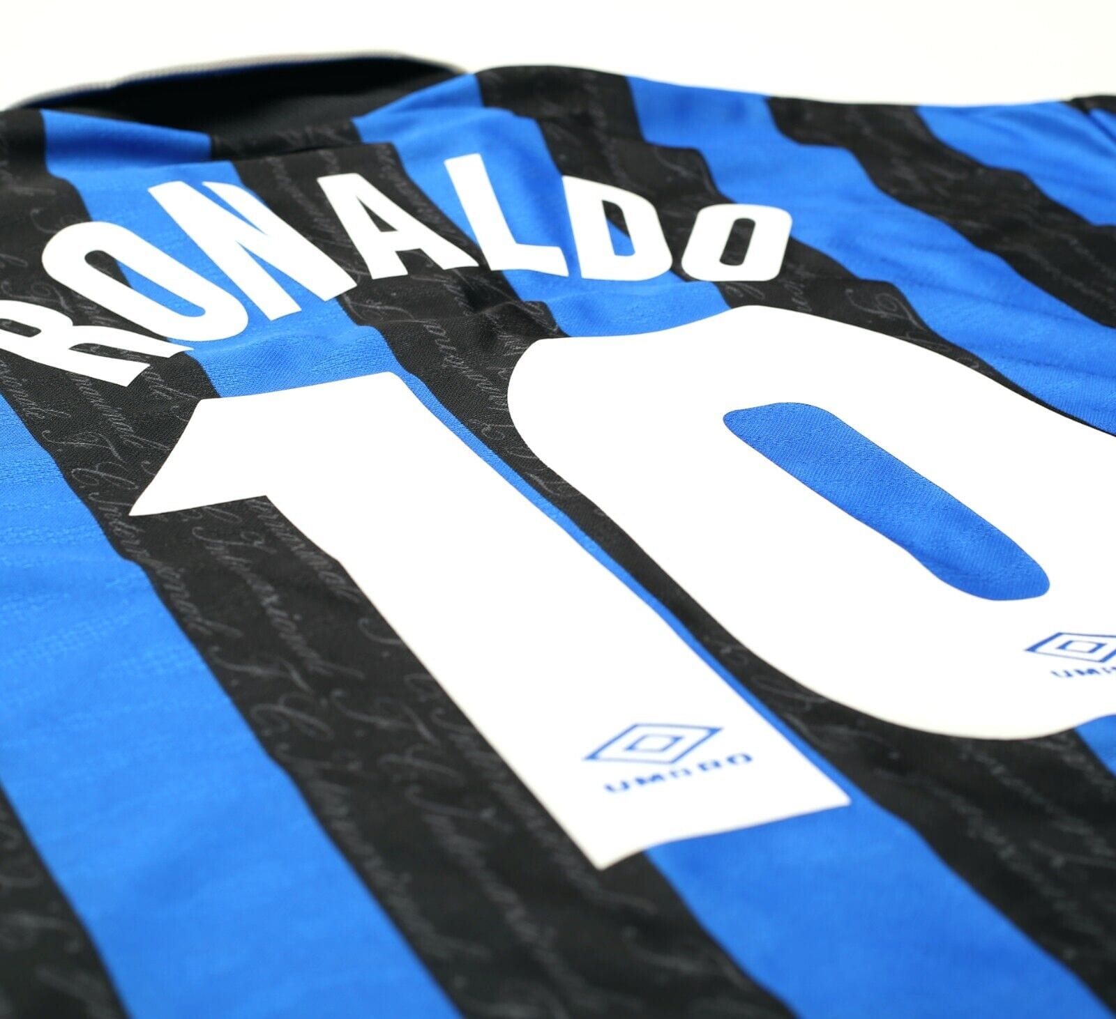 1997/98 RONALDO #10 Inter Milan Vintage Umbro Home Football Away Shirt (L)