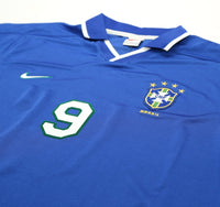1997/98 RONALDO #9 Brazil Vintage Nike Away Football Shirt (L) Copa America 1997